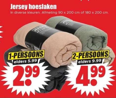 Jersey hoeslaken