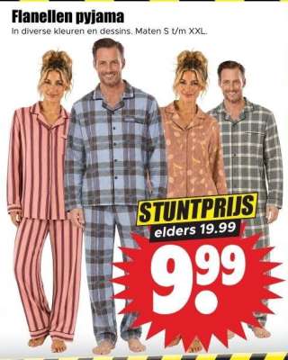 Flanellen pyjama