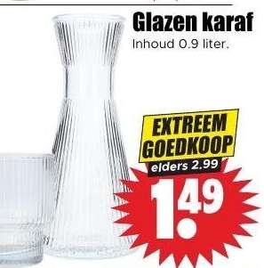 Glazen karaf