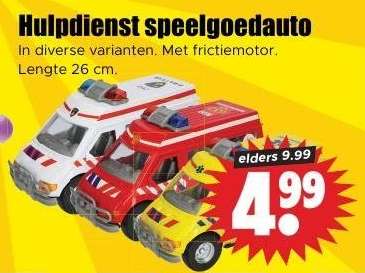 Hulpdienst speelgoedauto