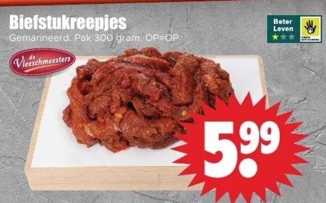 Biefstukreepjes