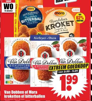 Van Dobben of Mora kroketten of bitterballen