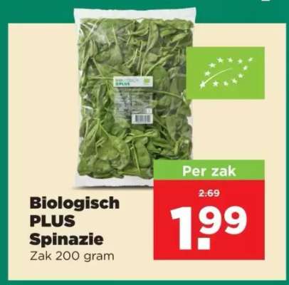 Biologisch PLUS spinazie