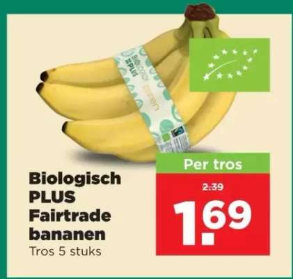 Biologisch PLUS Fairtrade bananen
