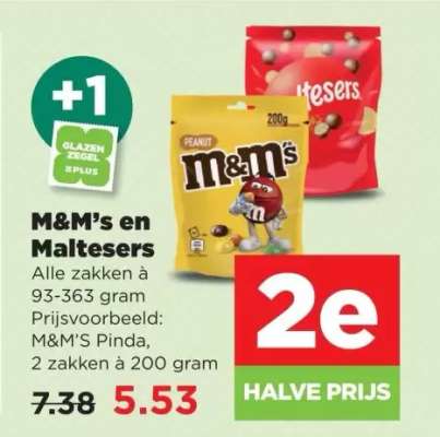 M&M's en Maltesers