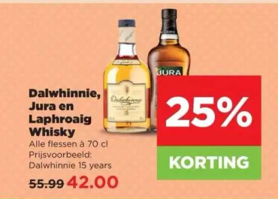 Dalwhinnie, Jura en Laphroaig Whisky