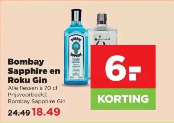 Bombay Sapphire en Roku Gin