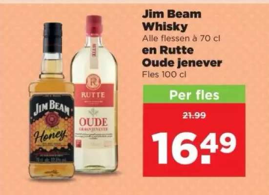 Jim Beam Whisky en Rutte Oude jenever