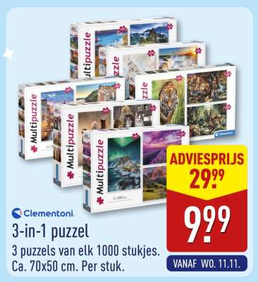 Clementoni 3-in-1 puzzel