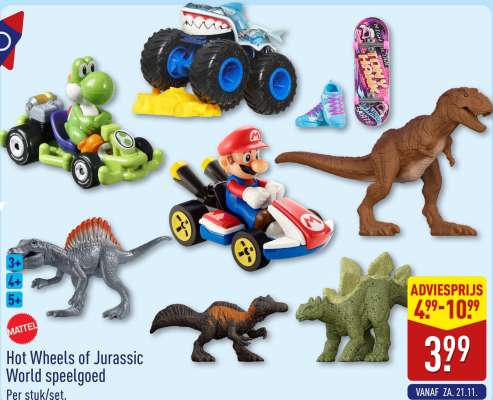 Hot Wheels of Jurassic World speelgoed