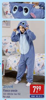 Stitch Fleece onesie