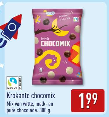 Krokante chocomix
