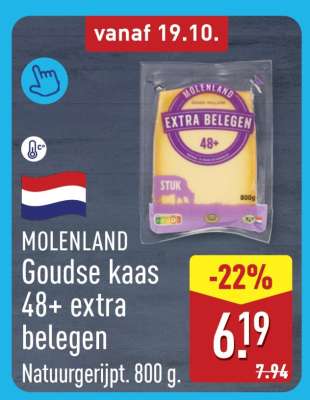 MOLENLAND Goudse kaas 48+ extra belegen