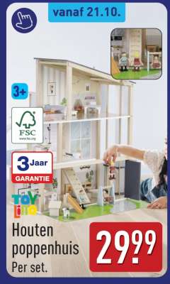 Houten poppenhuis