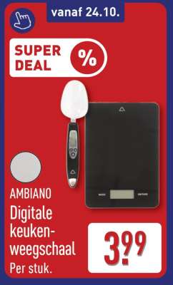 AMBIANO Digitale keukenweegschaal
