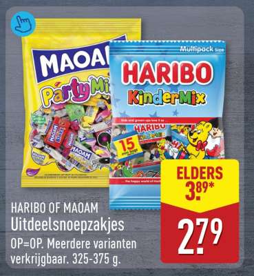 HARIBO of MAOAM Uitdeelsnoepzakjes