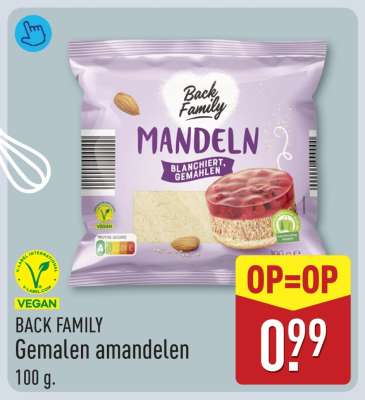 BACK FAMILY Gemalen amandelen