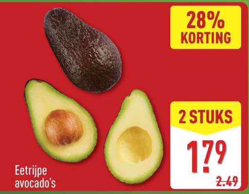 Eetrijpe avocado's