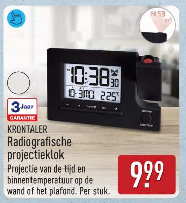 KRONTALER Radiografische projectieklok
