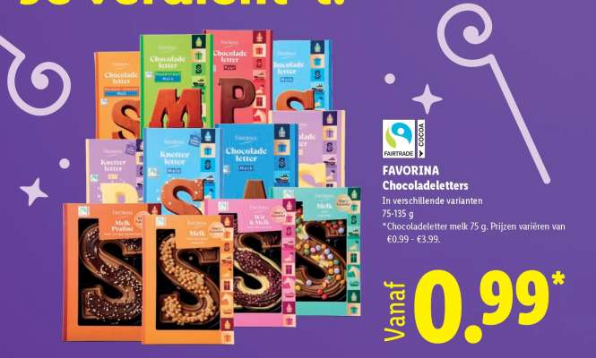 FAVORINA Chocoladeletters