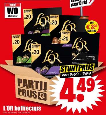 L'OR koffiecups