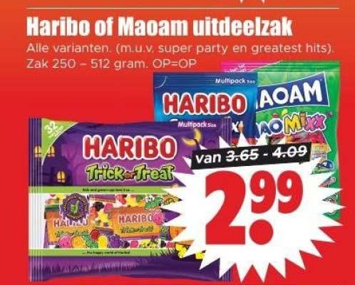 Haribo of Maoam uitdeelzak