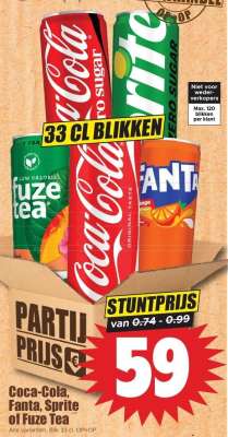 Coca-Cola, Fanta, Sprite of Fuze Tea