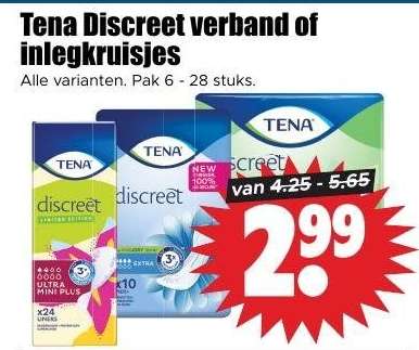 Tena Discreet verband of inlegkruisjes