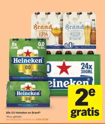Alle 0.0 Heineken en Brand