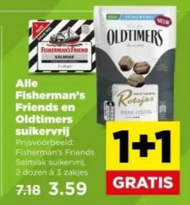 Alle Fisherman's Friends en Oldtimers suikervrij