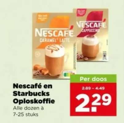 Nescafé en Starbucks Oploskoffie