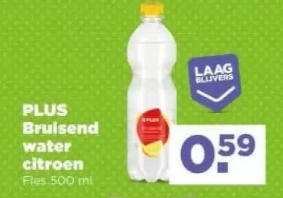PLUS Bruisend water citroen