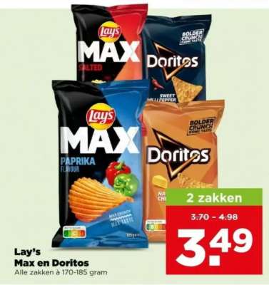 Lay's Max en Doritos