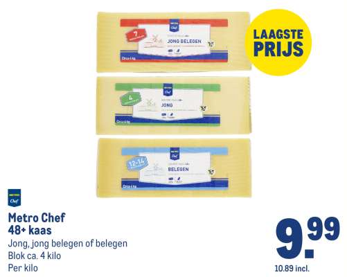 Metro Chef 48+ kaas
