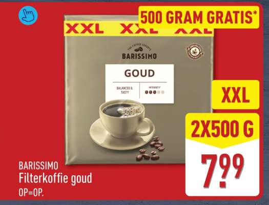 BARISSIMO Filterkoffie goud