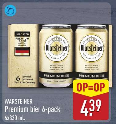 WARSTEINER Premium bier 6-pack