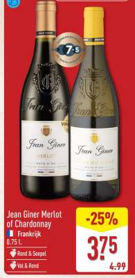 Jean Giner Merlot of Chardonnay