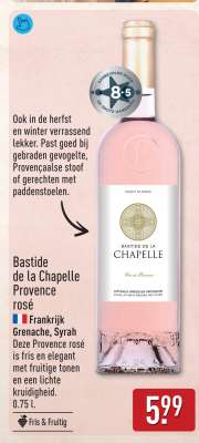Bastide de la Chapelle Provence rosé