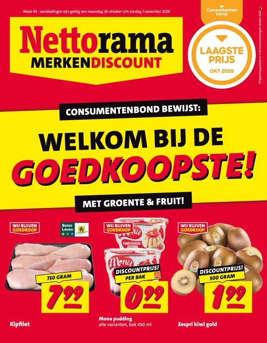 Nettorama-aanbieding - 26-10-2026 - 1-11-2026. Pagina 1