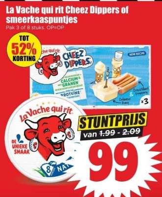 La Vache qui rit Cheez Dippers of smeerkaaspuntjes